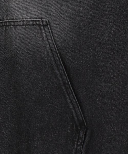 WEGO（ウィゴー）の「WEGO/ヴィンテージウォッシュBIGフードブルゾン（デニムジャケット・レディース・スカイブルー/ブラック・FREE）」の21枚目の写真