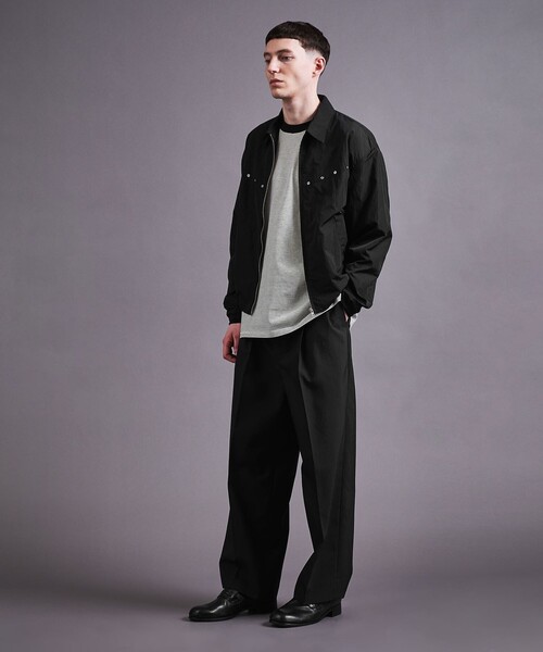 MONKEY TIME（モンキータイム）の「ビンテージライク タフタ アイレット ジップ ジャケット（ブルゾン・メンズ・ブラック/ネイビー・S/M/L/XL）」の21枚目の写真