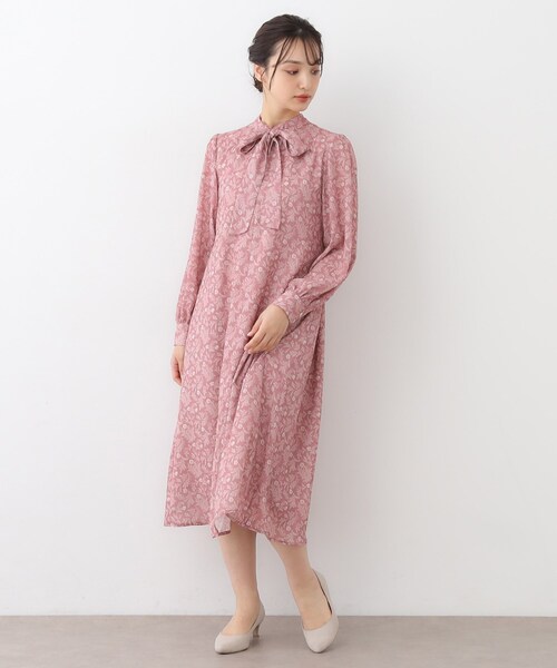 LAURA ASHLEY(ローラアシュレイ)の「【WEB限定/M-LL3サイズ】スワフィールド柄 ワンピース(ワンピース・レディース・ピンク系5/スモーキーグリーン系1・42/40/38)」の19枚目の写真