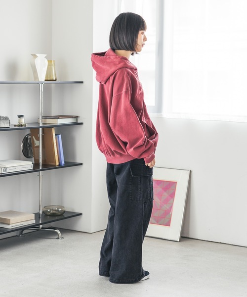 セール】《UNISEX》ピグメントジップパーカー（スウェット）｜PBLIM