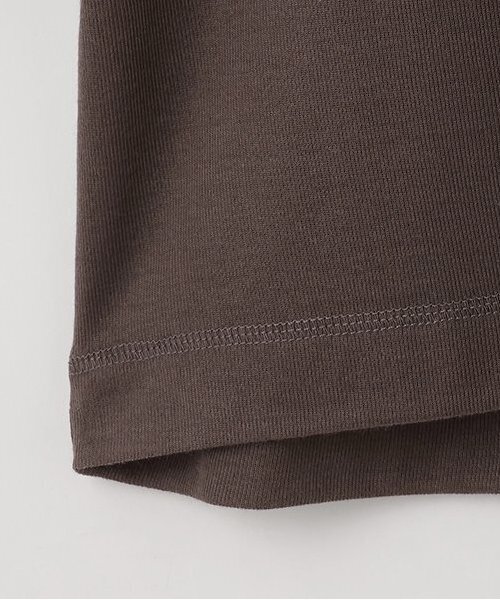 LUKU nari(ルクナーリ)の「シアーラグランLST(Tシャツ/カットソー・レディース・モカ/オフホワイト/ブラック・F)」の7枚目の写真