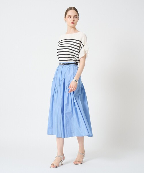 タフタ切替えティアード スカート（スカート）｜ANAYI（アナイ