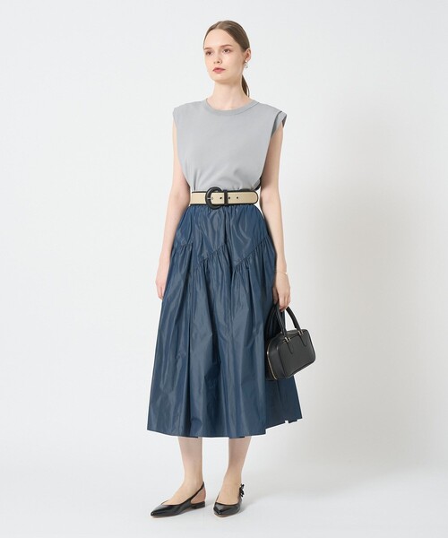 美品✨ 25SS アナイ タフタ切替えティアード スカート タフタ切替えティアード スカート（スカート）｜ANAYI（アナイ）の