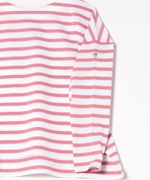 LA MARINE FRANCAISE(マリン フランセーズ)の「バスク天竺別注カラーワイドプルオーバー(Tシャツ/カットソー・レディース・ピンク/ブルー・FREE)」の6枚目の写真