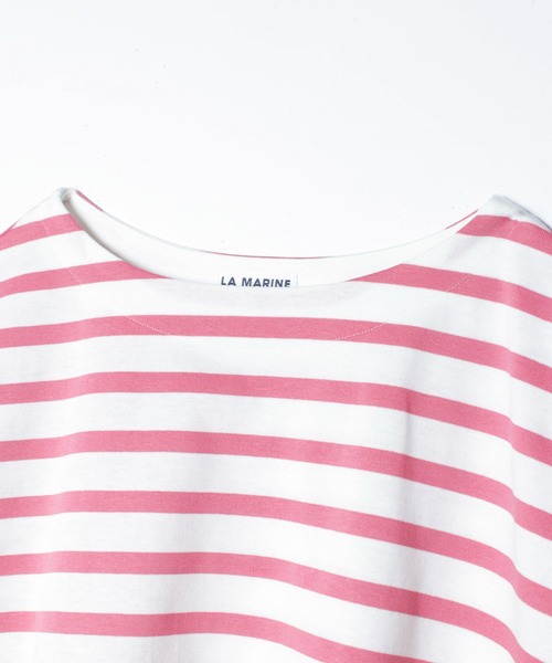 LA MARINE FRANCAISE(マリン フランセーズ)の「バスク天竺別注カラーワイドプルオーバー(Tシャツ/カットソー・レディース・ピンク/ブルー・FREE)」の5枚目の写真