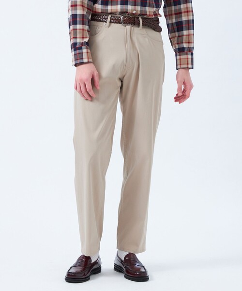 MACKINTOSH PHILOSOPHY（ﾏｯｷﾝﾄｯｼｭ ﾌｨﾛｿﾌｨｰ）の「【アニチューブ掲載】ナイロンチノ/ポリエステルデニム 5ポケットパンツ（その他パンツ・メンズ・ネイビー/ベージュ系その他2・38/40/42）」の2枚目の写真