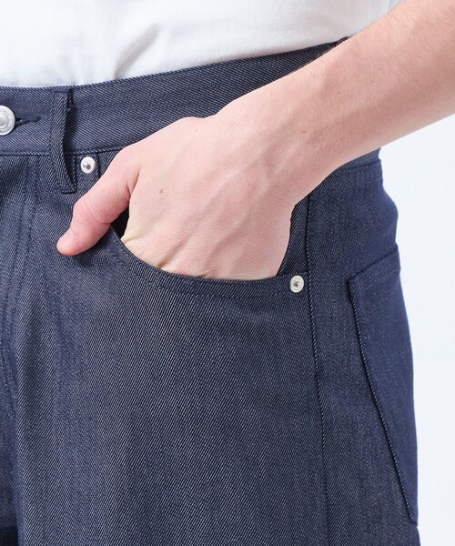 MACKINTOSH PHILOSOPHY（ﾏｯｷﾝﾄｯｼｭ ﾌｨﾛｿﾌｨｰ）の「【アニチューブ掲載】ナイロンチノ/ポリエステルデニム 5ポケットパンツ（その他パンツ・メンズ・ネイビー/ベージュ系その他2・38/40/42）」の8枚目の写真