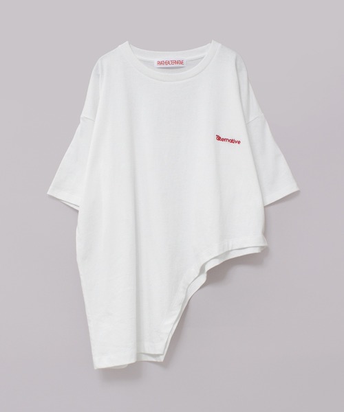 RNA（アールエヌエー）の「M2374 カッティングＢＩＧ　Ｔ（Tシャツ/カットソー・レディース・ホワイト/ブルー/イエロー・MEDIUM）」の6枚目の写真