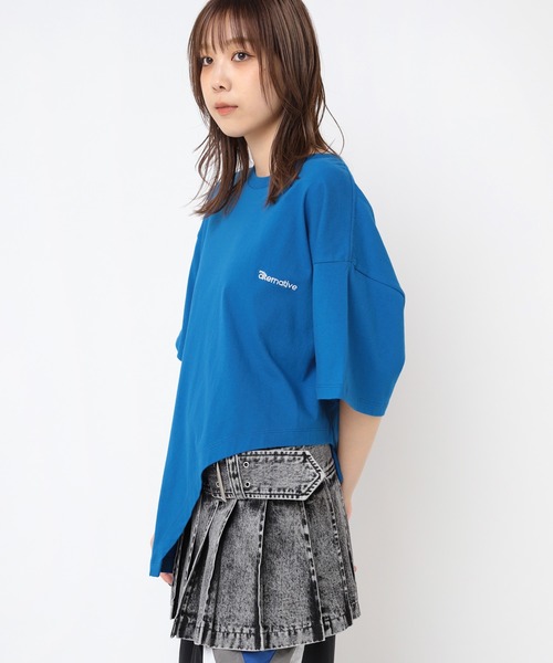RNA（アールエヌエー）の「M2374 カッティングＢＩＧ　Ｔ（Tシャツ/カットソー・レディース・ホワイト/ブルー/イエロー・MEDIUM）」の7枚目の写真