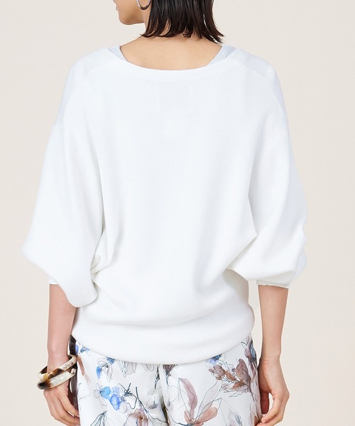 marmors（マルモア）の「【marmors】smooth v/neck cardigan（カーディガン/ボレロ・レディース・ベージュ/ピンク/オフホワイト・36）」の8枚目の写真