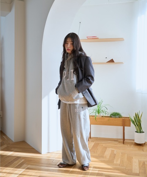 common gull products.(コモンガルプロダクツ)の「NO.9011☆gull sweat pants(スウェットパンツ・レディース・ネイビー/イエロー系/ブラック系/ピンク/アイボリー/杢グレー・MEDIUM/LARGE)」の9枚目の写真