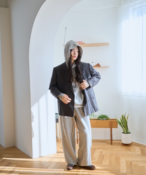 common gull products.(コモンガルプロダクツ)の「NO.9011☆gull sweat pants(スウェットパンツ・レディース・ネイビー/イエロー系/ブラック系/ピンク/アイボリー/杢グレー・MEDIUM/LARGE)」の11枚目の写真