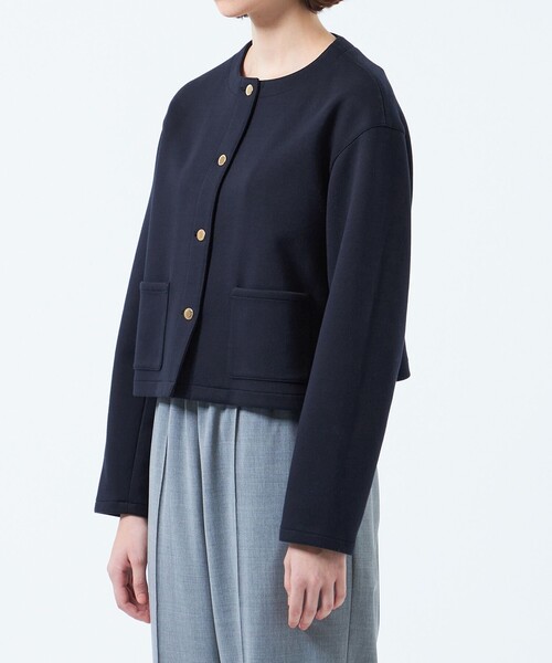 MACKINTOSH PHILOSOPHY(マッキントッシュ フィロソフィー)の「【ROYTON(ロイトン)】ハウスチェックダンボール(ブルゾン・レディース・ホワイト系その他/ダークネイビー・38/36/34)」の6枚目の写真