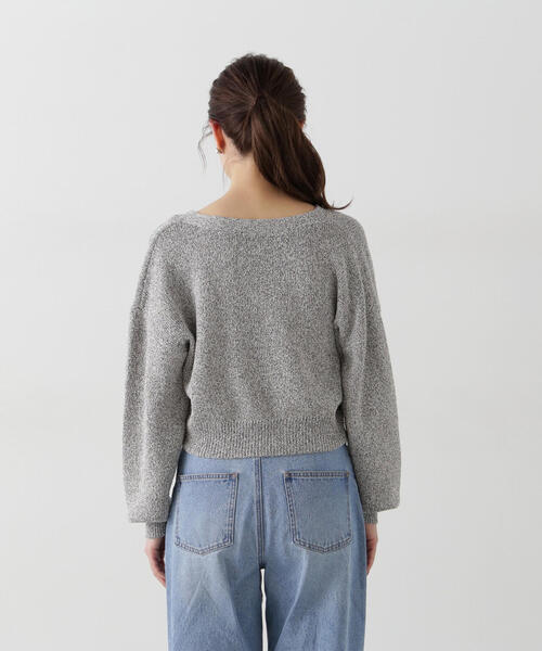 PROPORTION BODY DRESSING（プロポーションボディドレッシング）の「＜Ｅ＞ショートカーデ / 1215177301（ニット/セーター・レディース・グレー/オフホワイト・FREE）」の12枚目の写真