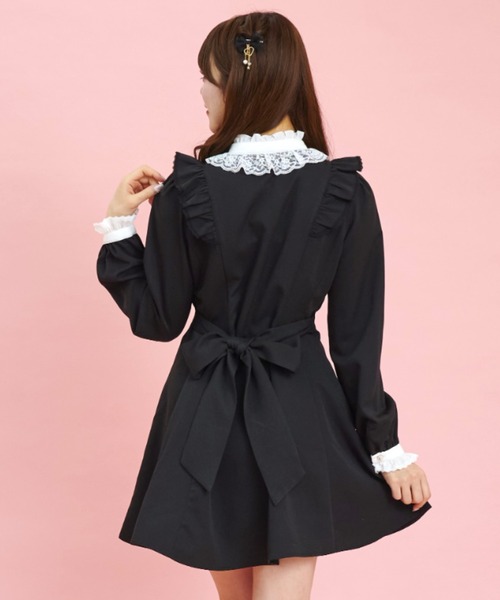 アクセサリーリボンレースフリルワンピース（ワンピース）｜Secret