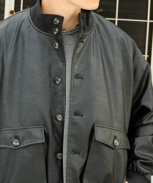 ITEMS URBANRESEARCH（アイテムズ アーバンリサーチ）の「F.L. a-1 フライトジャケット（その他アウター・メンズ・ブラウン/ブラック/ブラウン系その他/ブラック系その他・MEDIUM/LARGE）」の5枚目の写真