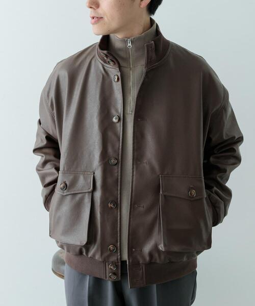 ITEMS URBANRESEARCH（アイテムズ アーバンリサーチ）の「F.L. a-1 フライトジャケット（その他アウター・メンズ・ブラウン/ブラック/ブラウン系その他/ブラック系その他・MEDIUM/LARGE）」の20枚目の写真