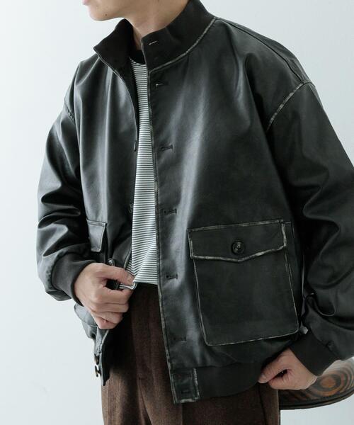 ITEMS URBANRESEARCH(アイテムズ アーバンリサーチ)の「F.L. a-1 フライトジャケット(その他アウター・メンズ・ブラウン/ブラック/ブラウン系その他/ブラック系その他・MEDIUM/LARGE)」の19枚目の写真