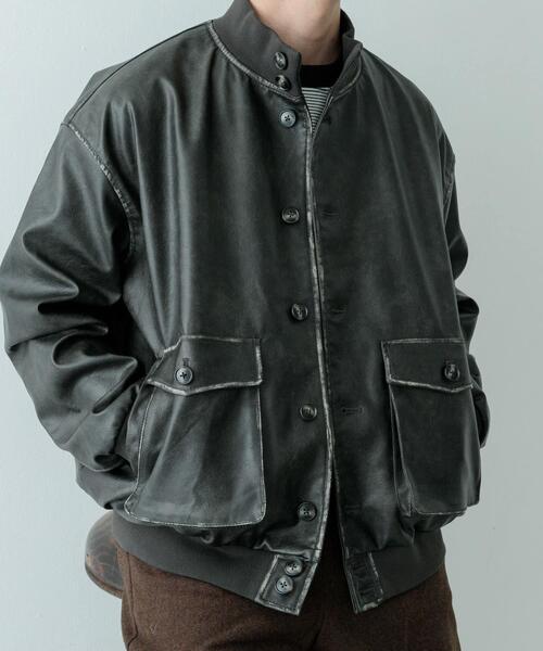 ITEMS URBANRESEARCH(アイテムズ アーバンリサーチ)の「F.L. a-1 フライトジャケット(その他アウター・メンズ・ブラウン/ブラック/ブラウン系その他/ブラック系その他・MEDIUM/LARGE)」の20枚目の写真