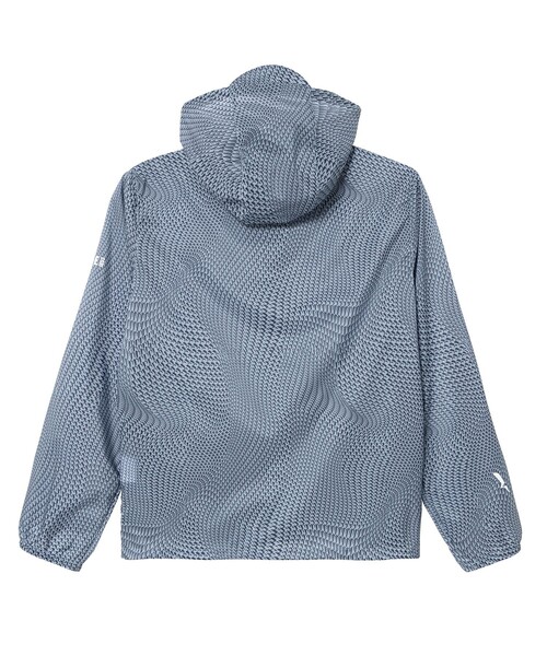 AIGLE（エーグル）の「撥水 パッカブル プリントフーデッドジャケット（ナイロンジャケット・メンズ・ブルー/ブラック・L/M/S/XL）」の10枚目の写真