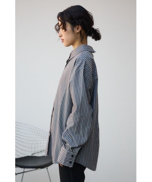 AZUL by moussy（アズールバイマウジー）の「3WAYデザインシャツ（シャツ/ブラウス・レディース・ブルー系その他/ブラック系その他/ピンク系その他・FREE）」の8枚目の写真