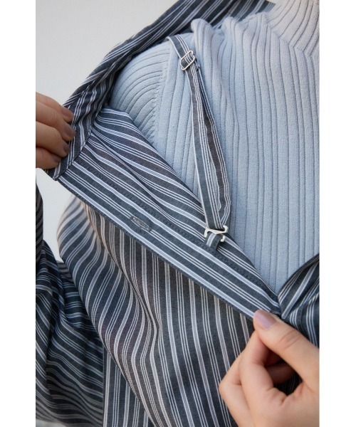AZUL by moussy（アズールバイマウジー）の「3WAYデザインシャツ（シャツ/ブラウス・レディース・ブルー系その他/ブラック系その他/ピンク系その他・FREE）」の13枚目の写真