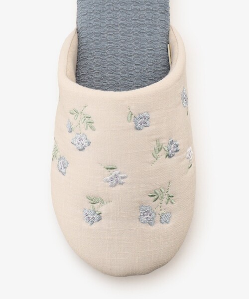 Afternoon Tea(アフタヌーンティー)の「ネモフィラ刺繍ルームシューズ(ルームシューズ/スリッパ・レディース・ブルー・ONE SIZE)」の4枚目の写真