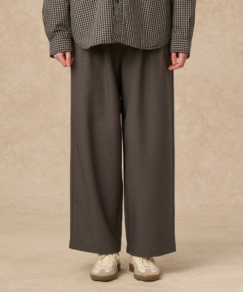 セール】WOMEN'S MELANGE TWILL 2TUCK WIDE PANTS（その他パンツ