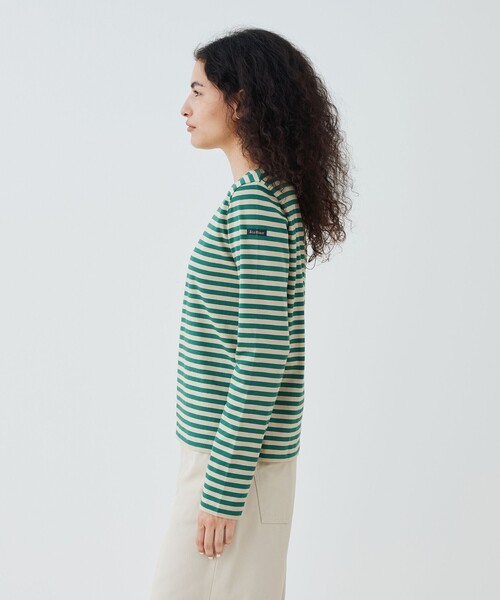 Le Minor(ルミノア)の「【別注】Le minor ロングスリーブ ボーダー カットソー(Tシャツ/カットソー・レディース・ネイビー/カーキ/グレー系その他・FREE)」の6枚目の写真