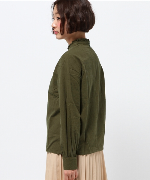 Kastane（カスタネ）の「ハイネックブラウスPO（シャツ/ブラウス・レディース・カーキ/ベージュ/キャメル・FREE）」の6枚目の写真