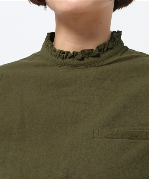 Kastane（カスタネ）の「ハイネックブラウスPO（シャツ/ブラウス・レディース・カーキ/ベージュ/キャメル・FREE）」の12枚目の写真