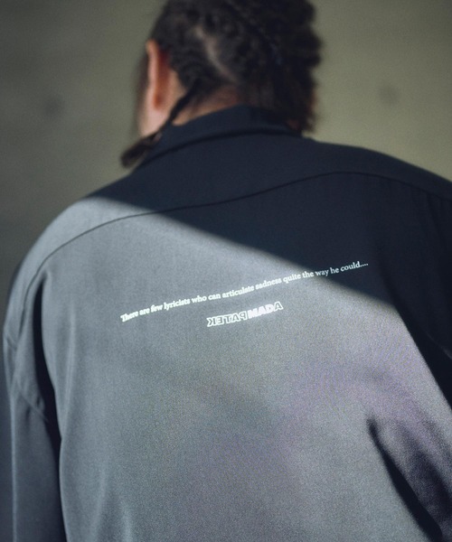 ADAM PATEK(アダムパテック)の「ADAMPATEK/mad embroidery short sleeve shirt/刺繍入りドレープ半袖シャツ(シャツ/ブラウス・メンズ・ホワイト/ブラック・1/2)」の14枚目の写真