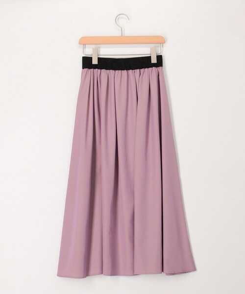 MICO COULIER（ミコクリエ）の「【オケージョン対応】グロッシーツイルスカート（スカート・レディース・オリーブ/ライトパープル/ネイビー・36/38）」の15枚目の写真