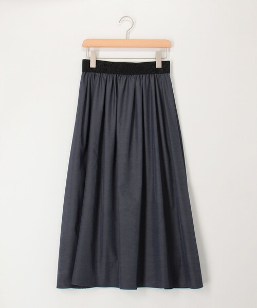 MICO COULIER（ミコクリエ）の「【オケージョン対応】グロッシーツイルスカート（スカート・レディース・オリーブ/ライトパープル/ネイビー・36/38）」の20枚目の写真