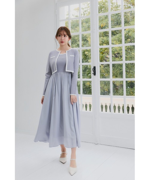 ワンピース herlipto Bicolor Knit Dress Set Bicolor Knit Dress Set（ワンピース）｜Her lip to（ハーリップトゥー
