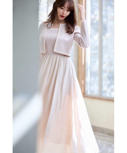 Bicolor Knit Dress Set（ワンピース）｜Her lip to（ハーリップトゥー