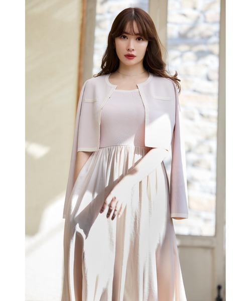 Bicolor Knit Dress Set（ワンピース）｜Her lip to（ハーリップトゥー