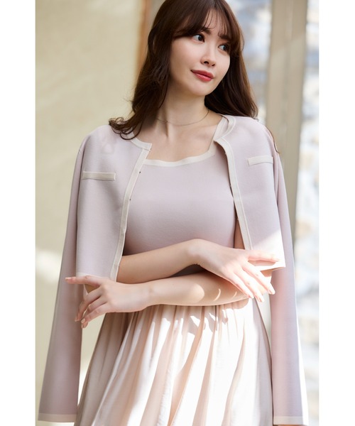Bicolor Knit Dress Set（ワンピース）｜Her lip to（ハーリップトゥー
