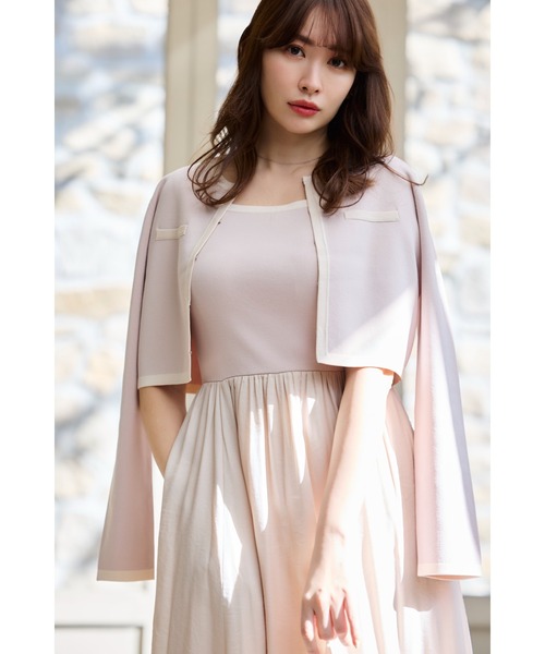 Her lip to(ハーリップトゥー)の「Bicolor Knit Dress Set(ワンピース・レディース・ネイビー/ピンク系/ブラック/ブルー系・S/M)」の11枚目の写真