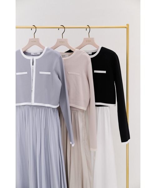 Bicolor Knit Dress Set（ワンピース）｜Her lip to（ハーリップトゥー