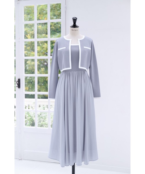 Bicolor Knit Dress Set（ワンピース）｜Her lip to（ハーリップトゥー