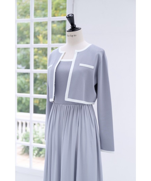 Bicolor Knit Dress Set（ワンピース）｜Her lip to（ハーリップトゥー