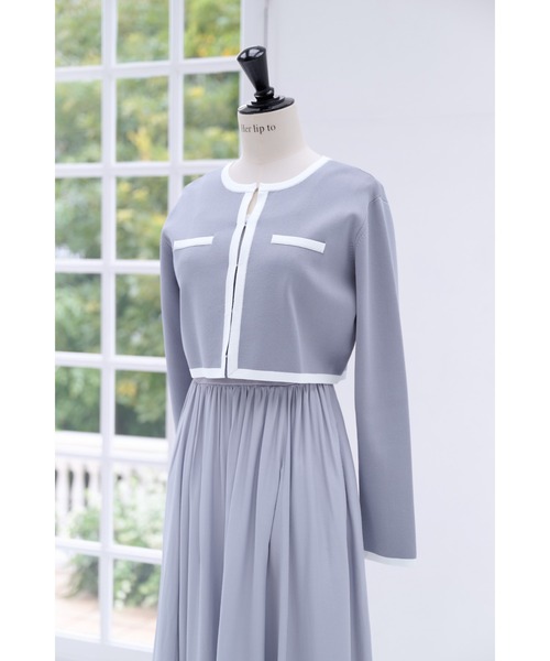 Bicolor Knit Dress Set(ワンピース)|Her lip to(ハーリップトゥー Bicolor Knit Dress Set(ワンピース)|Her lip to(ハーリップトゥー