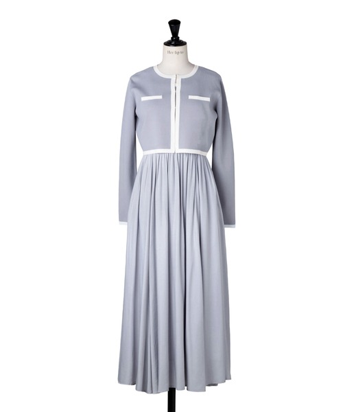 Bicolor Knit Dress Set（ワンピース）｜Her lip to（ハーリップトゥー