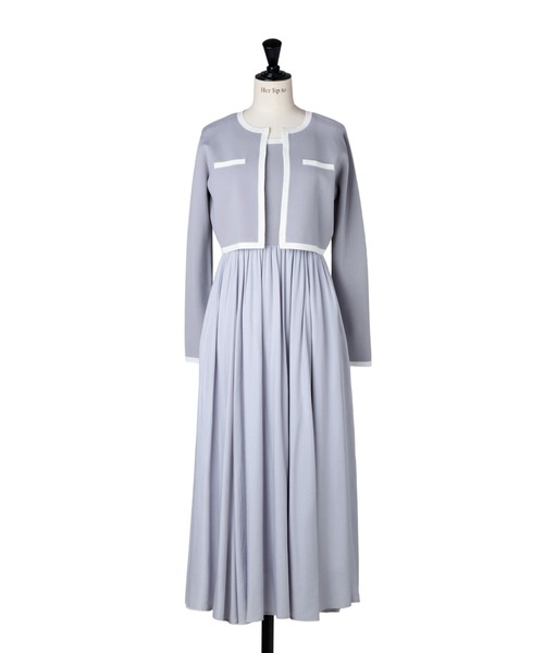 ワンピース Bicolor Knit Dress Set herlipto Bicolor Knit Dress Set（ワンピース）｜Her lip to（ハーリップトゥー