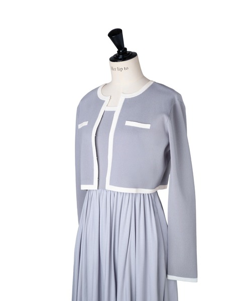 Bicolor Knit Dress Set（ワンピース）｜Her lip to（ハーリップトゥー