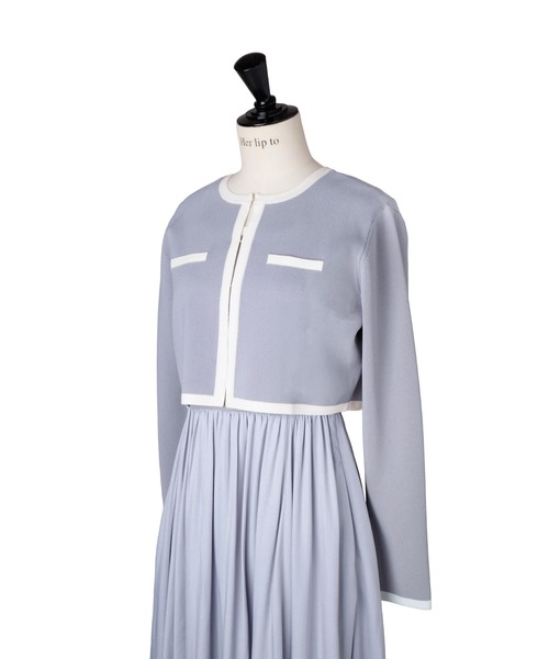 ワンピース Bicolor Knit Dress Set herlipto Bicolor Knit Dress Set（ワンピース）｜Her lip to（ハーリップトゥー