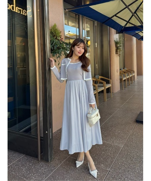 Bicolor Knit Dress Set（ワンピース）｜Her lip to（ハーリップトゥー