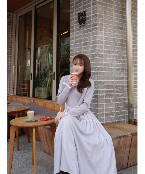 ワンピース herlipto Bicolor Knit Dress Set Bicolor Knit Dress Set（ワンピース）｜Her lip to（ハーリップトゥー