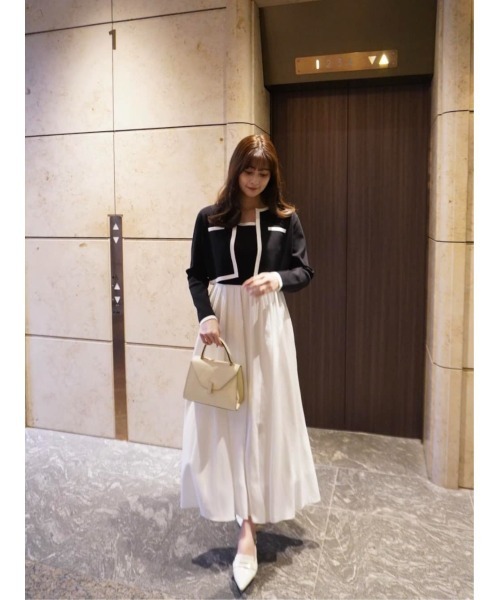 Bicolor Knit Dress Set（ワンピース）｜Her lip to（ハーリップトゥー